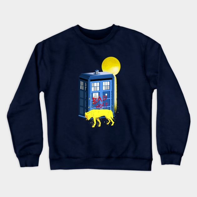 Bad Wolf - DW Crewneck Sweatshirt by sketchart